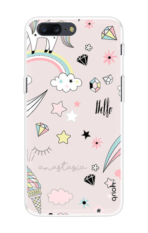 Unicorn Doodle OnePlus 5 Back Cover