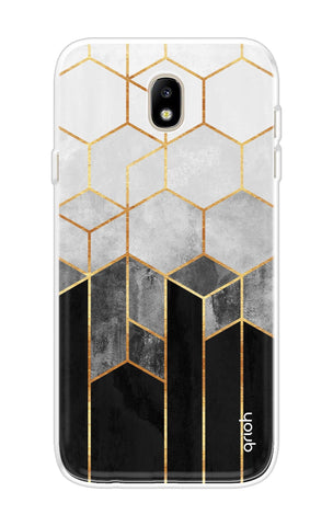 Hexagonal Pattern Samsung J7 Pro Back Cover