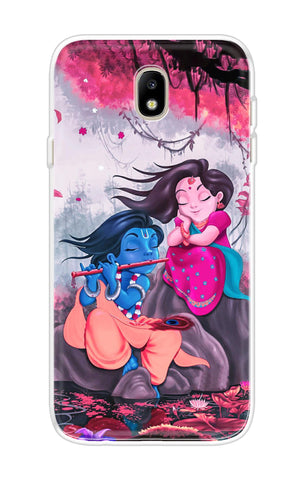 Radha Krishna Art Samsung J7 Pro Back Cover