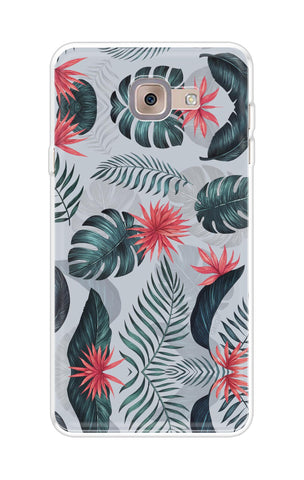 Retro Floral Leaf Samsung J7 Max Back Cover