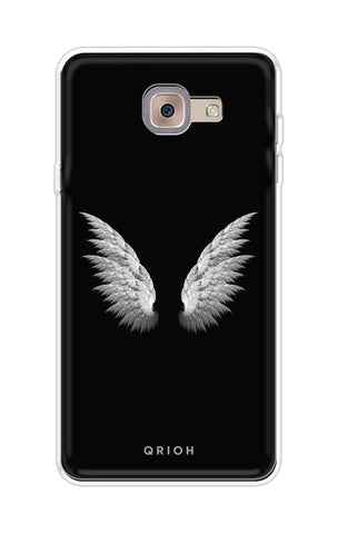 White Angel Wings Samsung J7 Max Back Cover