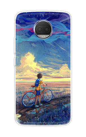 Riding Bicycle to Dreamland Motorola Moto G5s Plus Back Cover