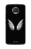 White Angel Wings Motorola Moto G5s Plus Back Cover