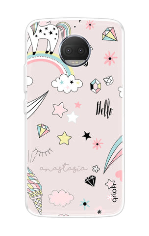 Unicorn Doodle Motorola Moto G5s Plus Back Cover