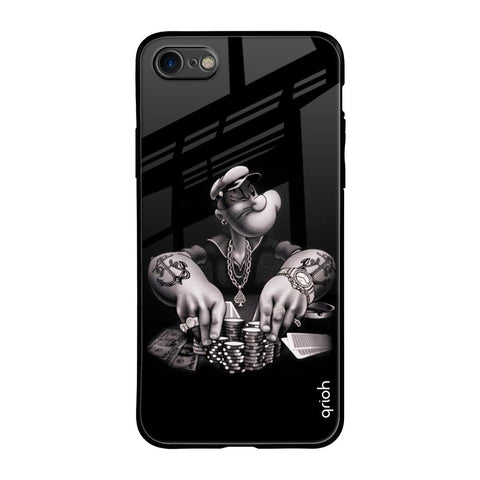 Gambling Problem iPhone 8 Glass Back Cover Online