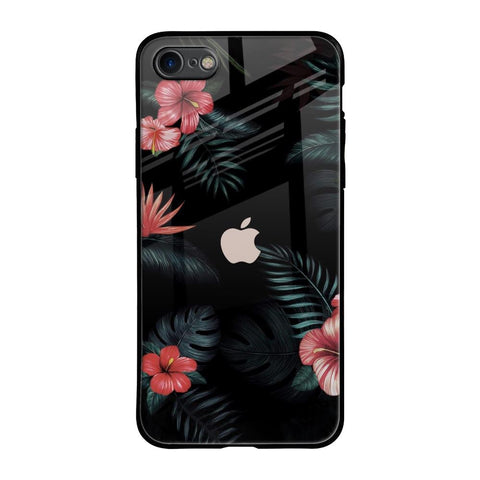 Tropical Art Flower iPhone 8 Glass Back Cover Online