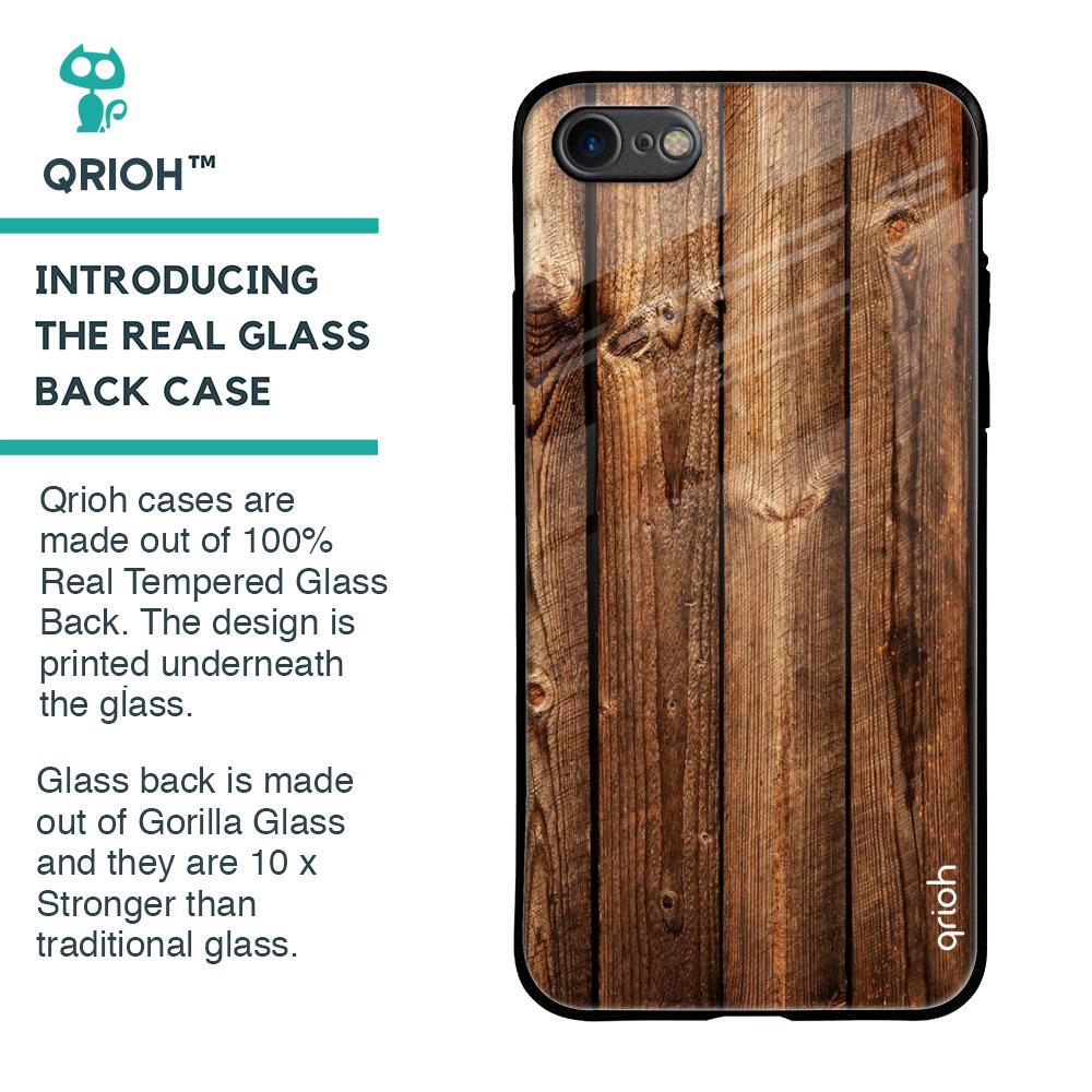 Timber Printed Glass Case for iPhone 8