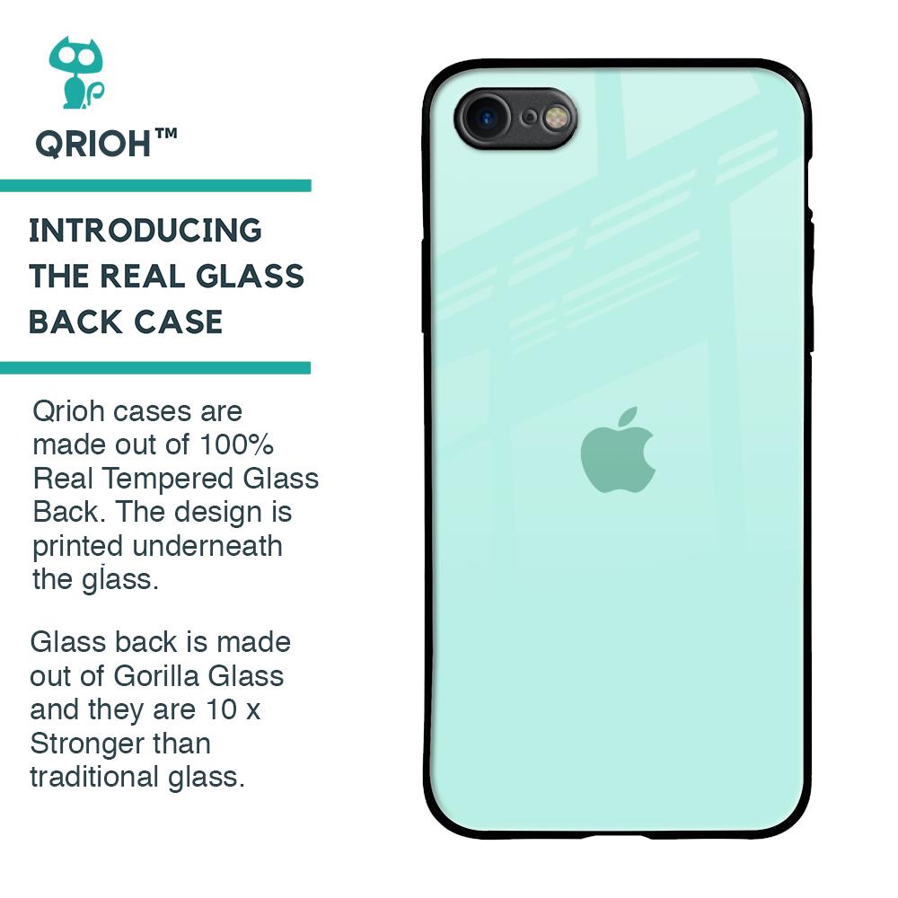 Teal Glass Case for iPhone 8