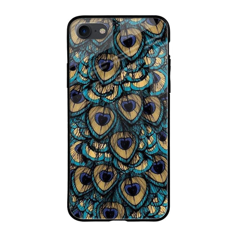 Peacock Feathers iPhone 8 Glass Cases & Covers Online