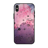 Space Doodles iPhone X Glass Back Cover Online