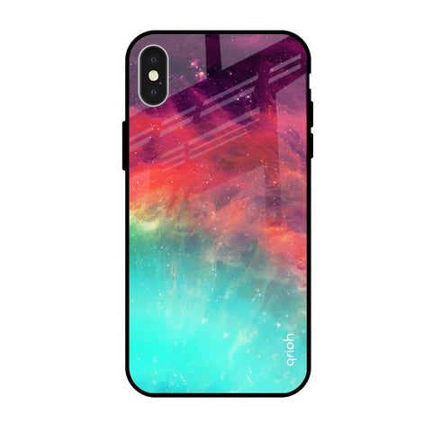 Colorful Aura iPhone X Glass Back Cover Online