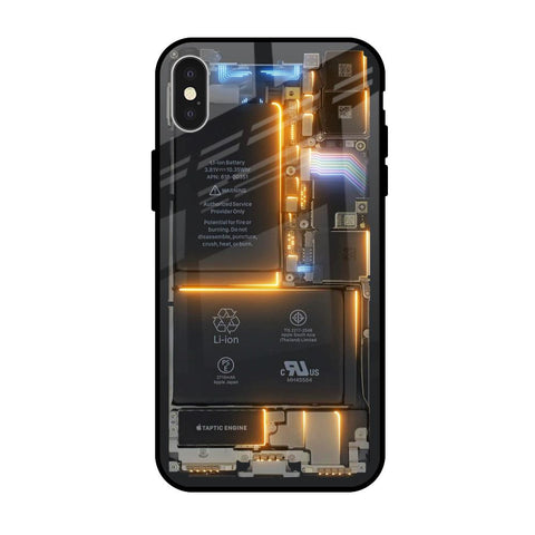 Glow Up Skeleton iPhone X Glass Back Cover Online