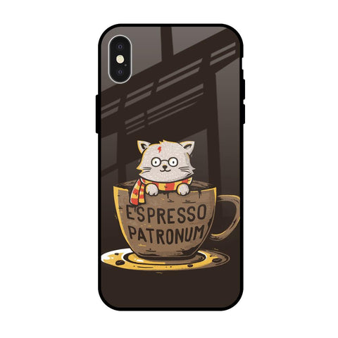 Tea With Kitty iPhone X Glass Back Cover Online