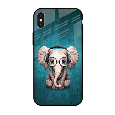 Adorable Baby Elephant iPhone X Glass Back Cover Online