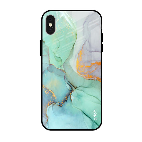 Green Marble iPhone X Glass Back Cover Online