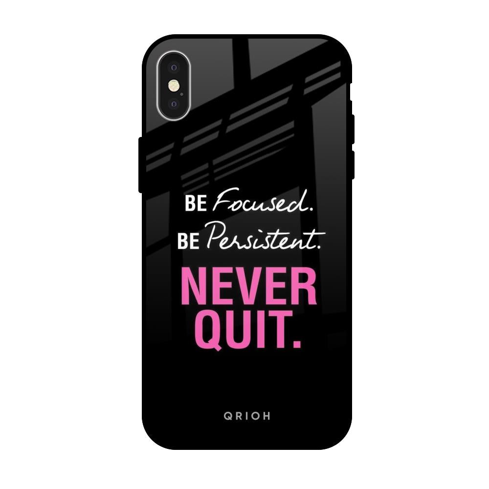 Be Focused iPhone X Glass Back Cover Online