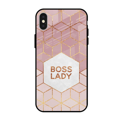 Boss Lady iPhone X Glass Back Cover Online