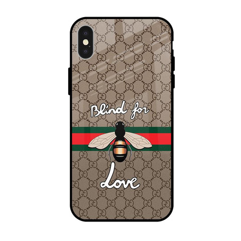 Blind For Love iPhone X Glass Back Cover Online