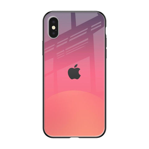 Sunset Orange iPhone X Glass Cases & Covers Online