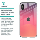 Sunset Orange Glass Case for iPhone X
