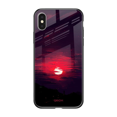 Morning Red Sky iPhone X Glass Cases & Covers Online