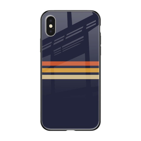 Tricolor Stripes iPhone X Glass Cases & Covers Online