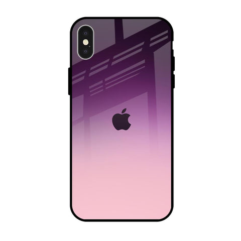 Purple Gradient iPhone X Glass Back Cover Online