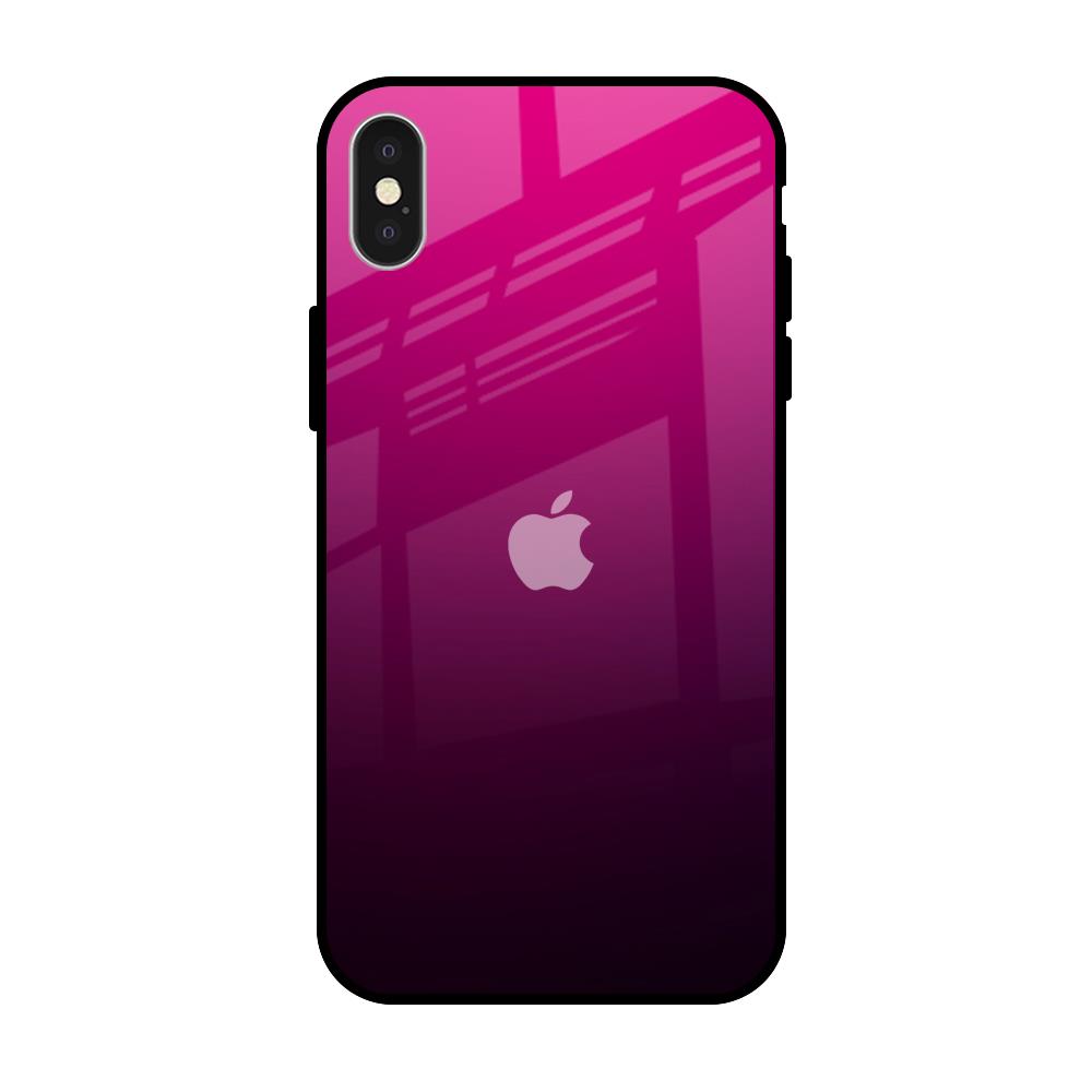 Purple Ombre Pattern iPhone X Glass Back Cover Online
