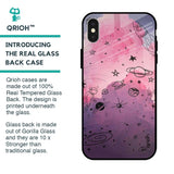 Space Doodles Glass Case for iPhone X
