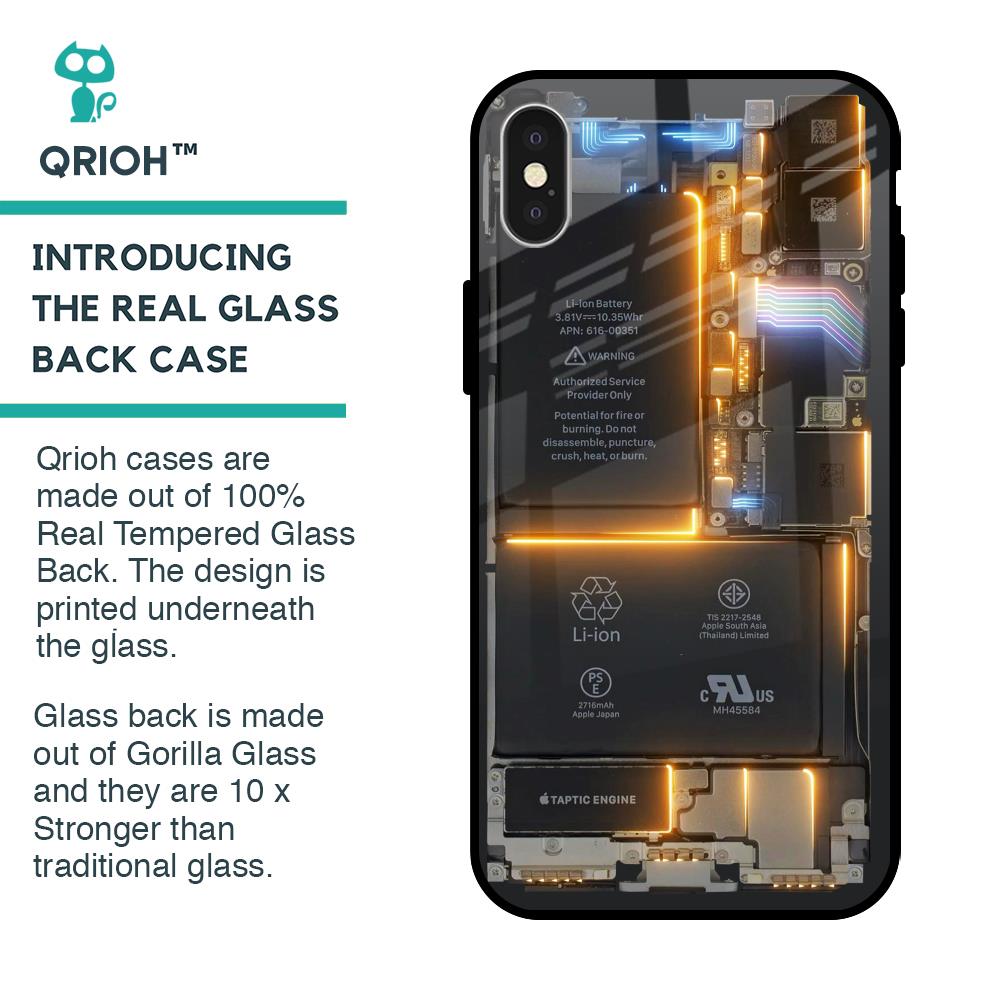 Glow Up Skeleton Glass Case for iPhone X
