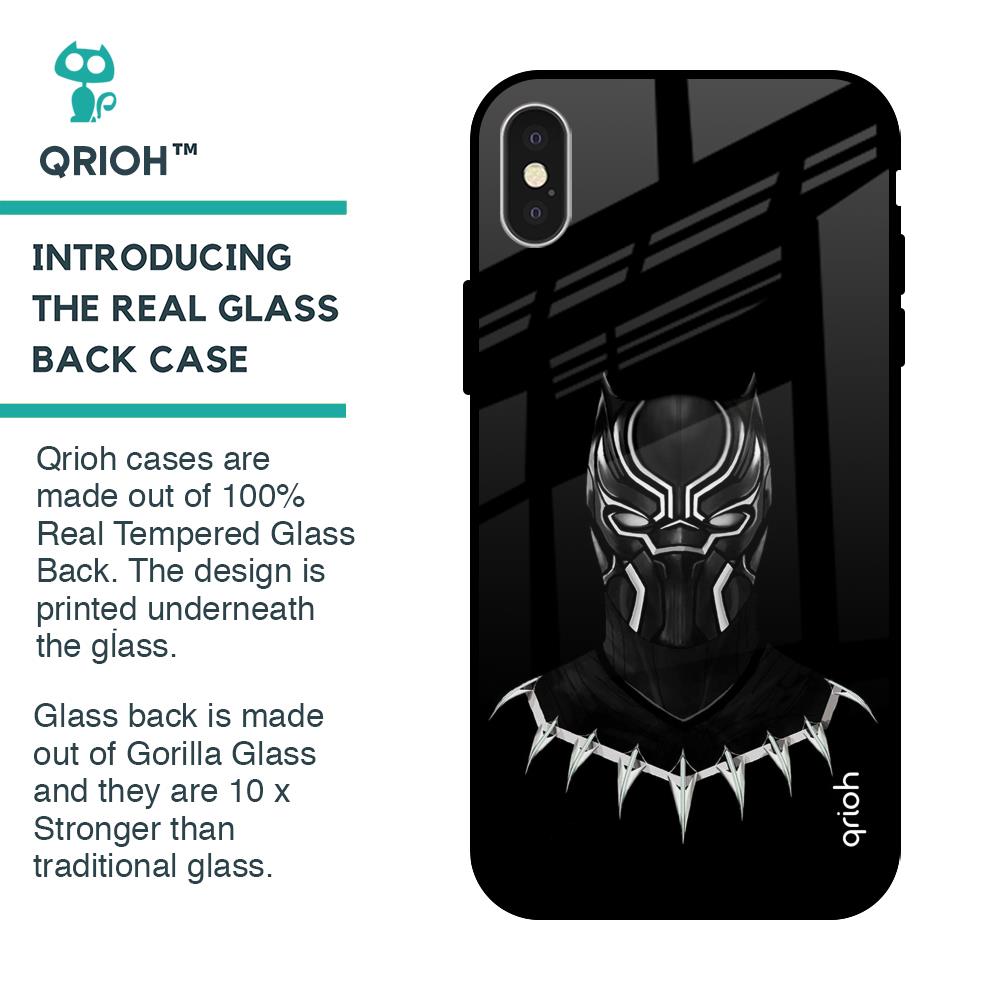 Dark Superhero Glass Case for iPhone X