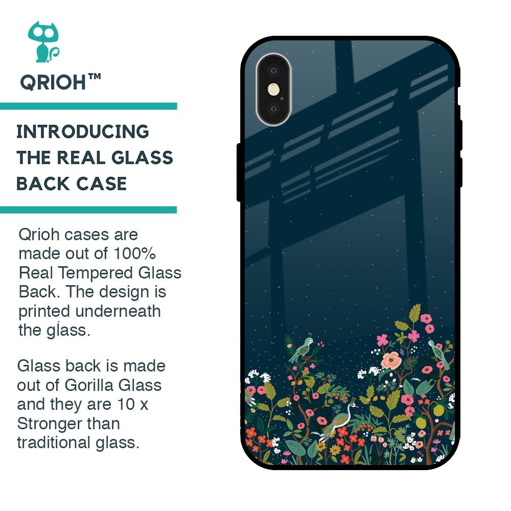 Small Garden Glass Case For iPhone X
