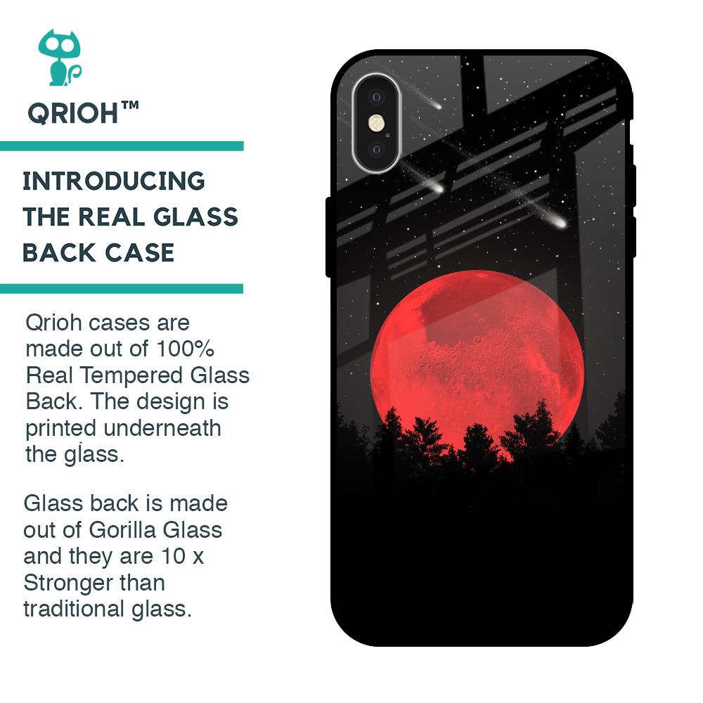 Moonlight Aesthetic Glass Case For iPhone X