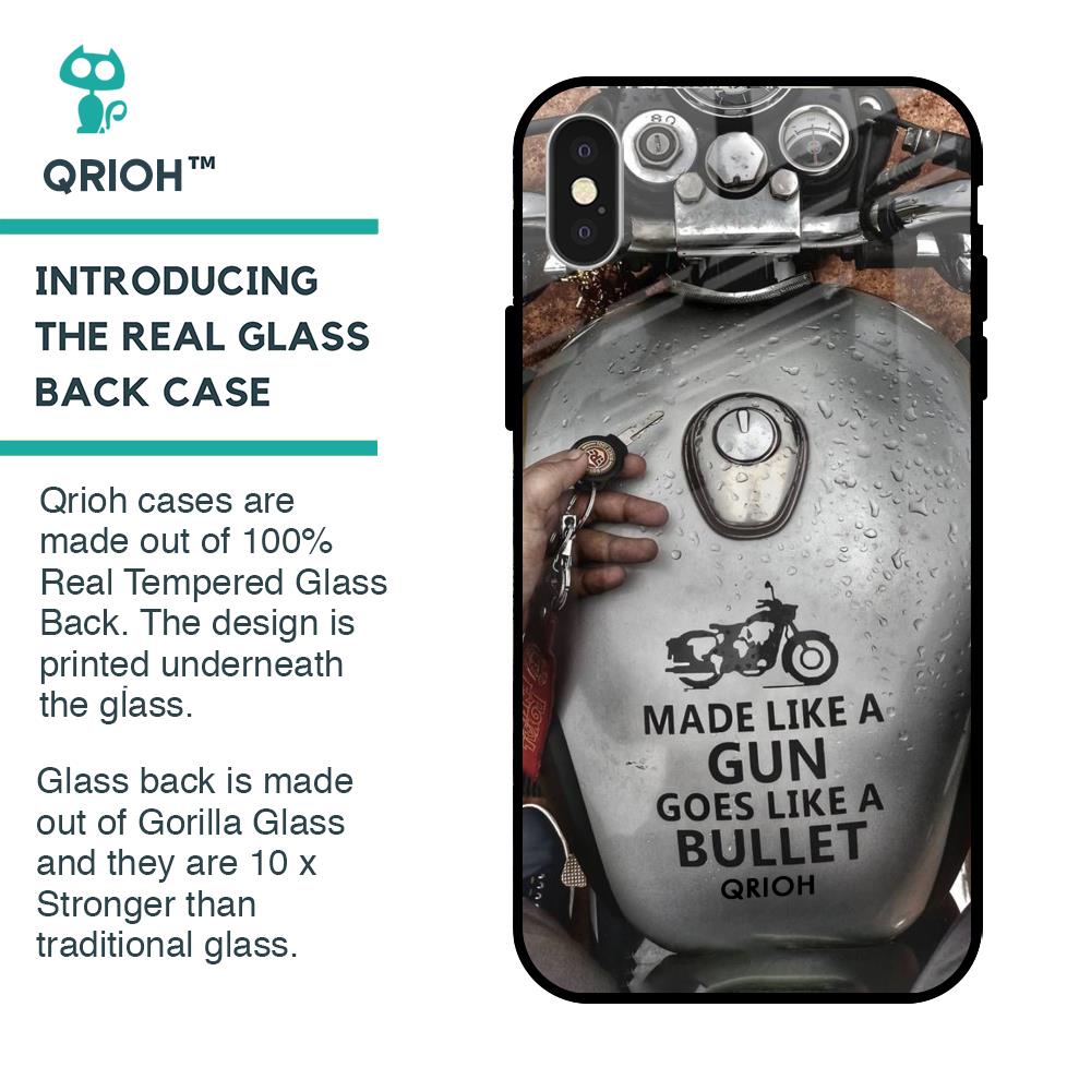 Royal Bike Glass Case for iPhone X