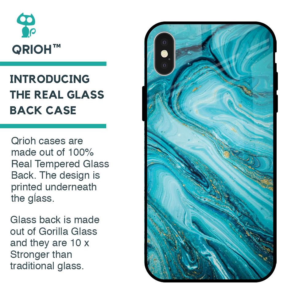 Ocean Marble Glass Case for iPhone X