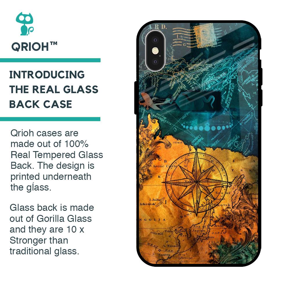 Architecture Map Glass Case for iPhone X
