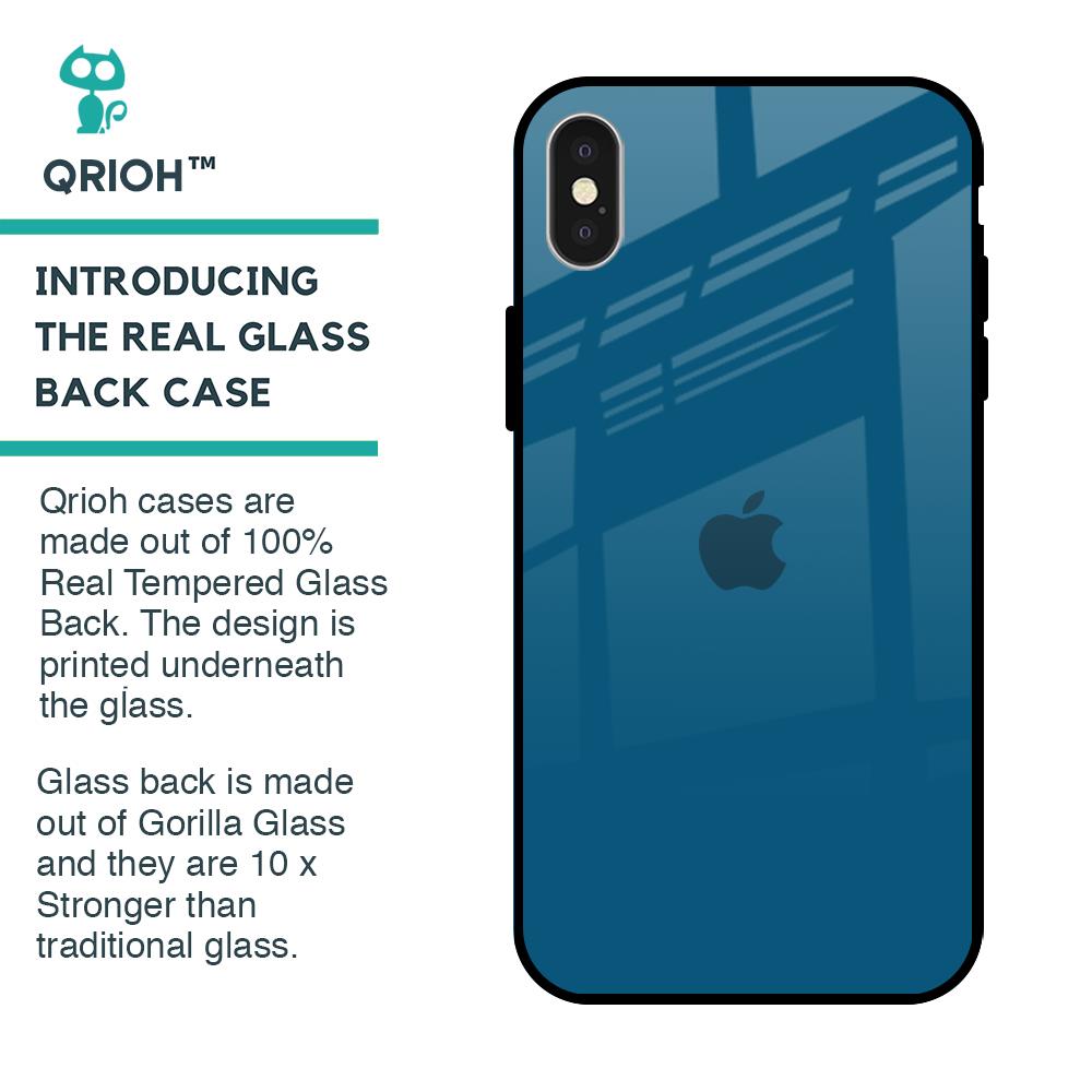 Cobalt Blue Glass Case for iPhone X