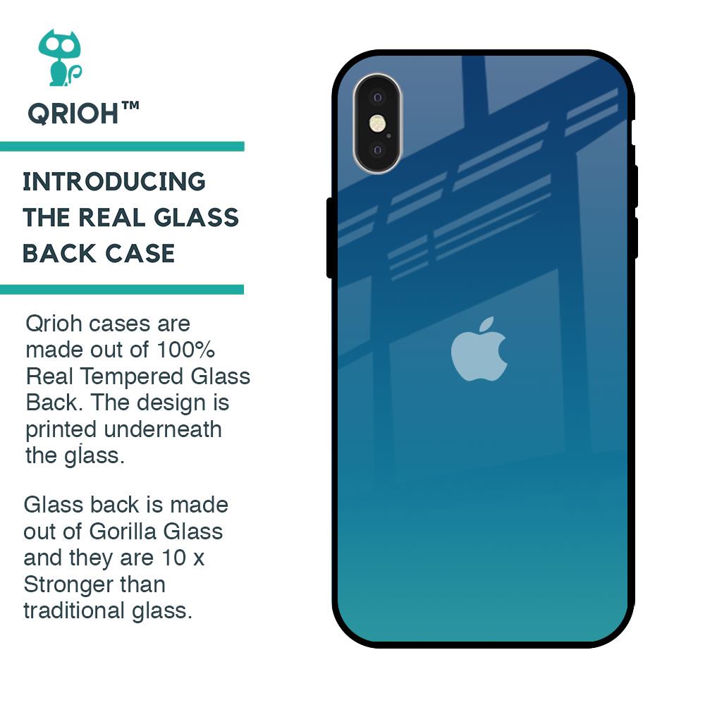 Celestial Blue Glass Case For iPhone X