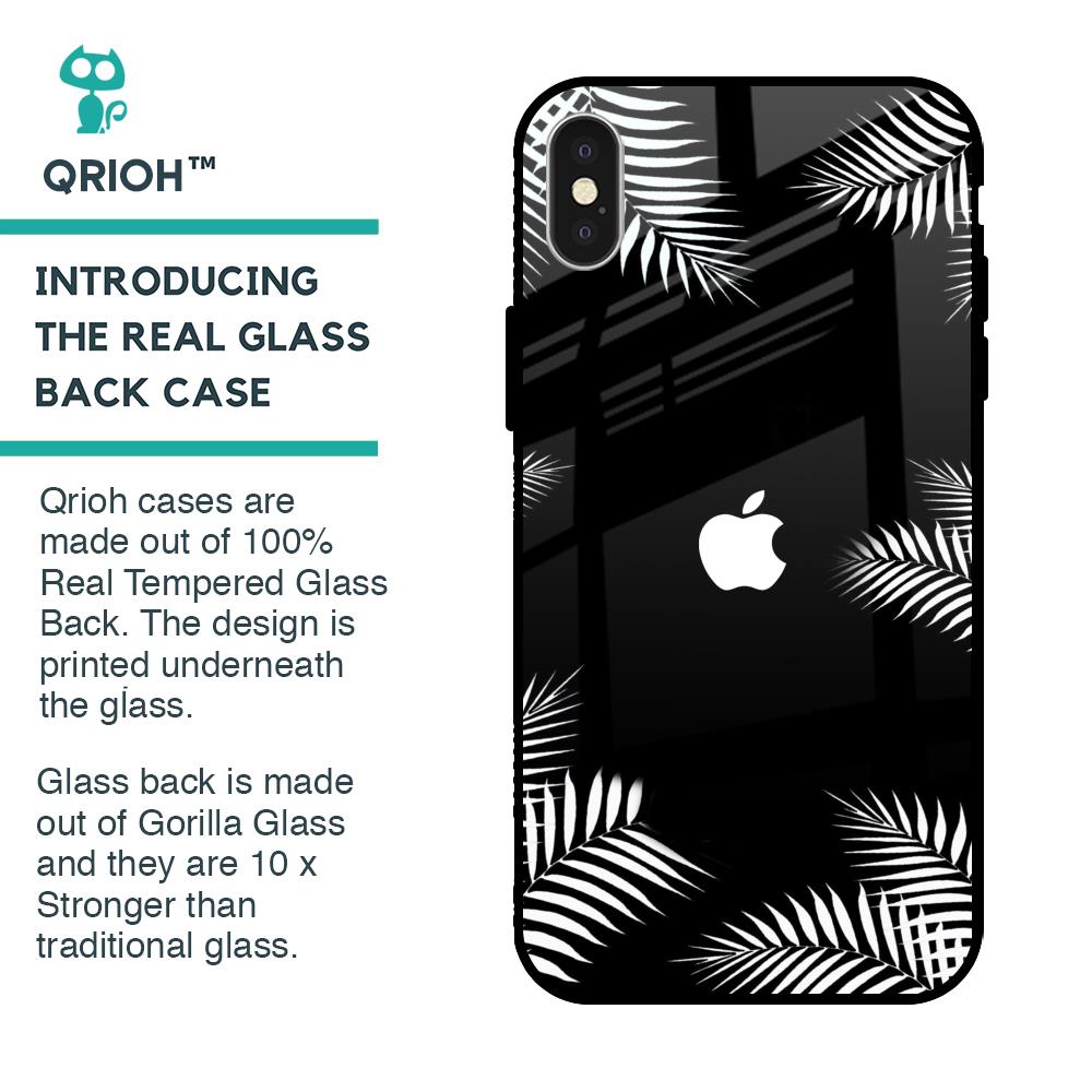 Zealand Fern Design Glass Case For iPhone X