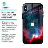 Brush Art Glass Case For iPhone X