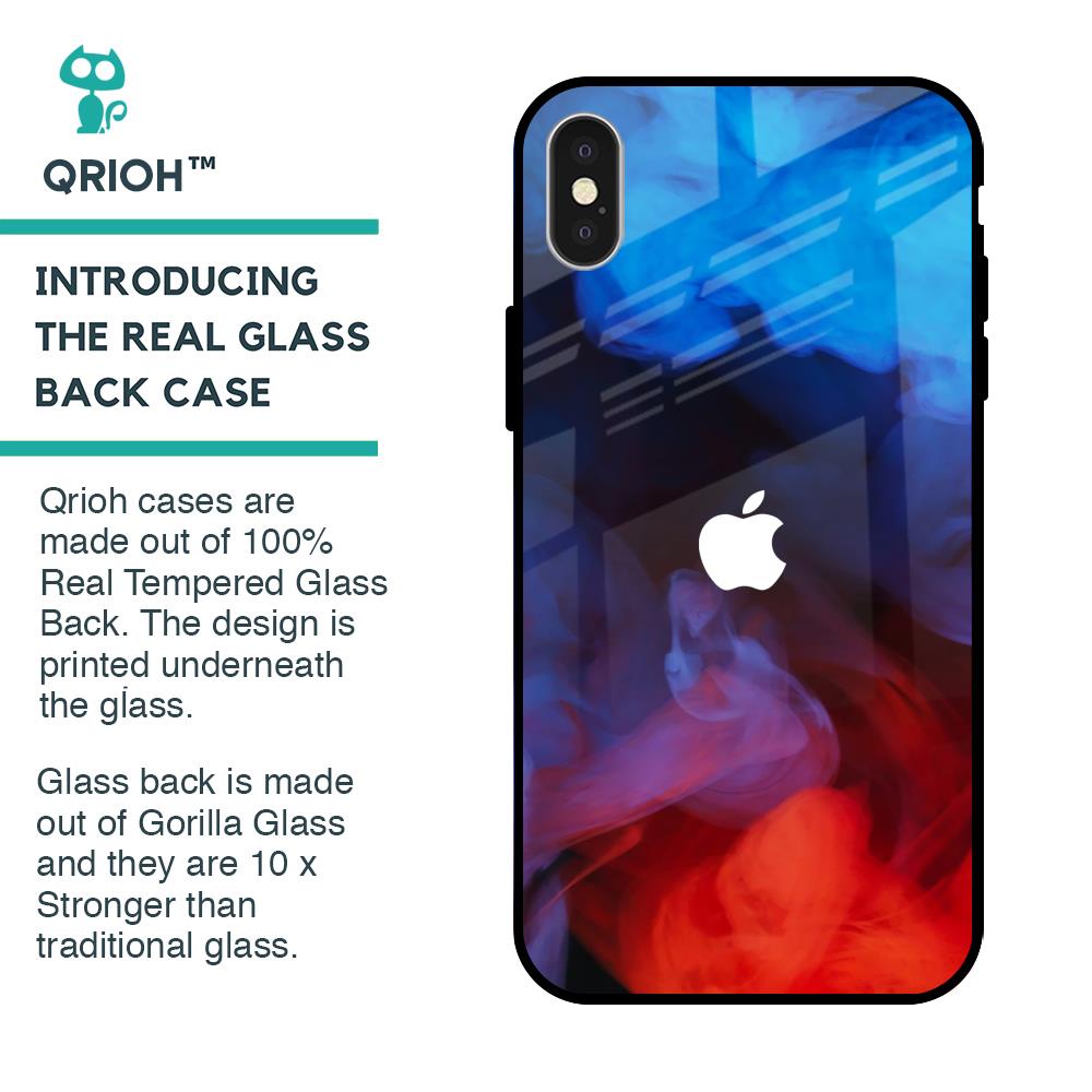 Dim Smoke Glass Case for iPhone X