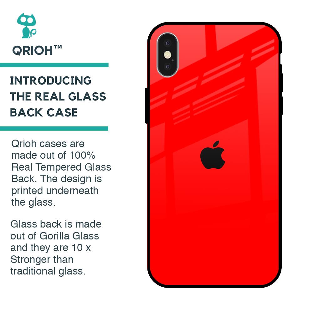 Blood Red Glass Case for iPhone X
