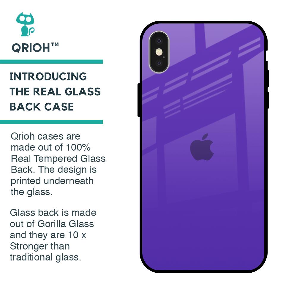 Amethyst Purple Glass Case for iPhone X