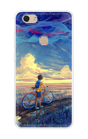 Riding Bicycle to Dreamland Vivo V7 Plus Back Cover