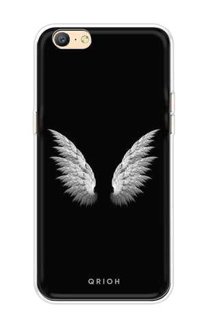 White Angel Wings Oppo A57 Back Cover