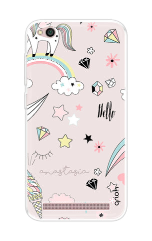 Unicorn Doodle xiaomi redmi 5a Back Cover