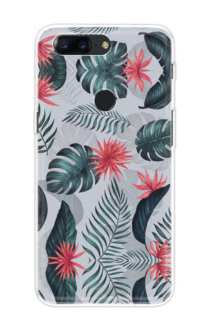 Retro Floral Leaf OnePlus 5T Back Cover