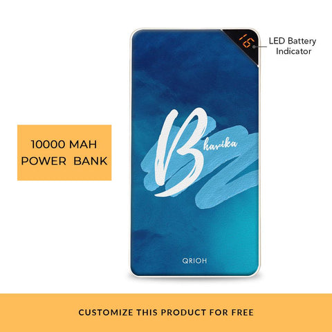 Bold Blue Customized Power Bank