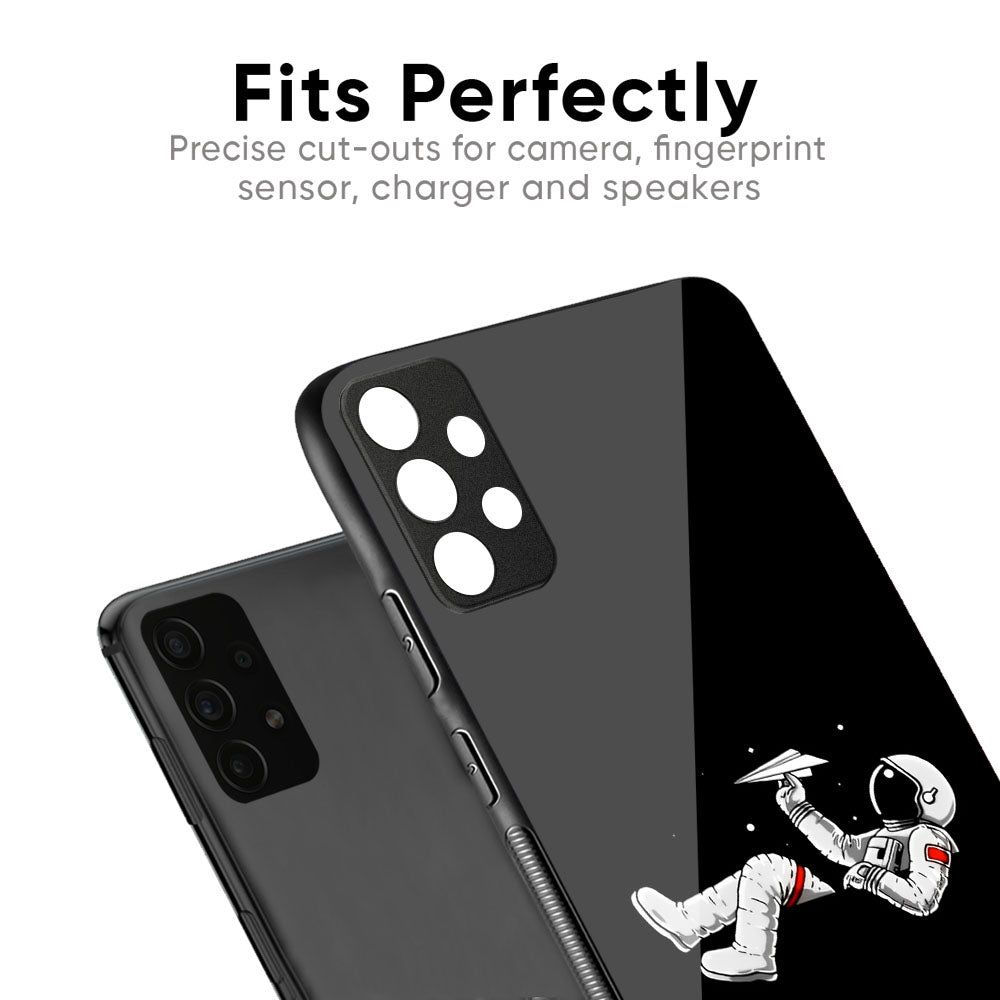 Space Traveller Glass Case for Redmi Note 12 5G