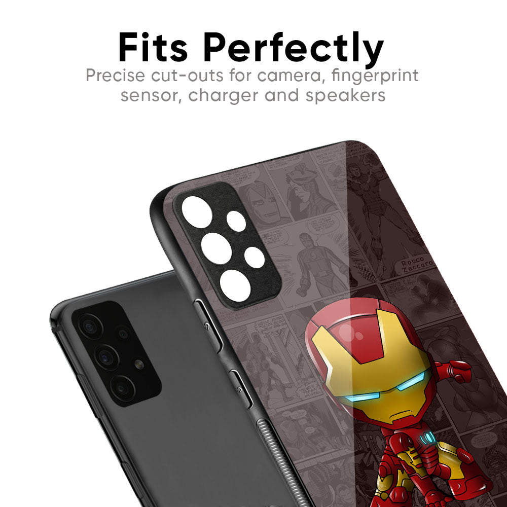 Angry Baby Super Hero Glass Case for Vivo X50 Pro
